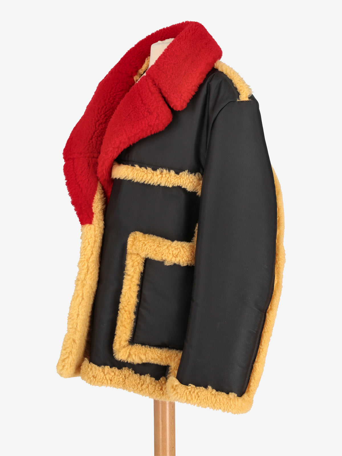 Prada Multicolor Shearling Coat MR20112025.39  Prada 