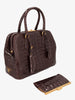 Prada Crocodile Bauletto Bag in Dark Brown Crocodile Leather WCV161224_82  Prada 