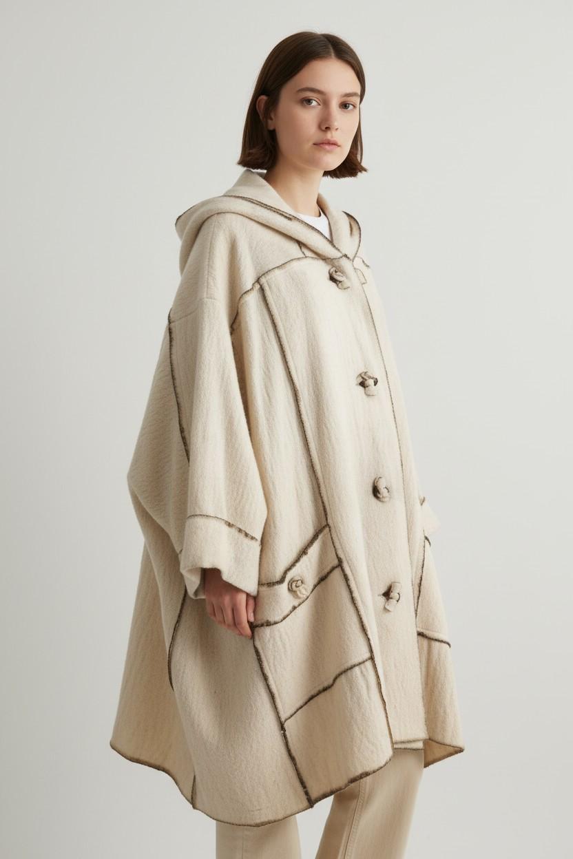 Issey Miyake Wool Overcoat DM10043128 . Miyake 