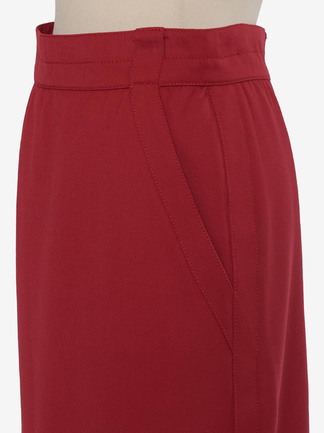 Gonna Gianni Versace in lana rossa