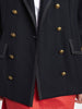 1990 Guy Laroche Jeans oversized double-breasted blazer in blue wool