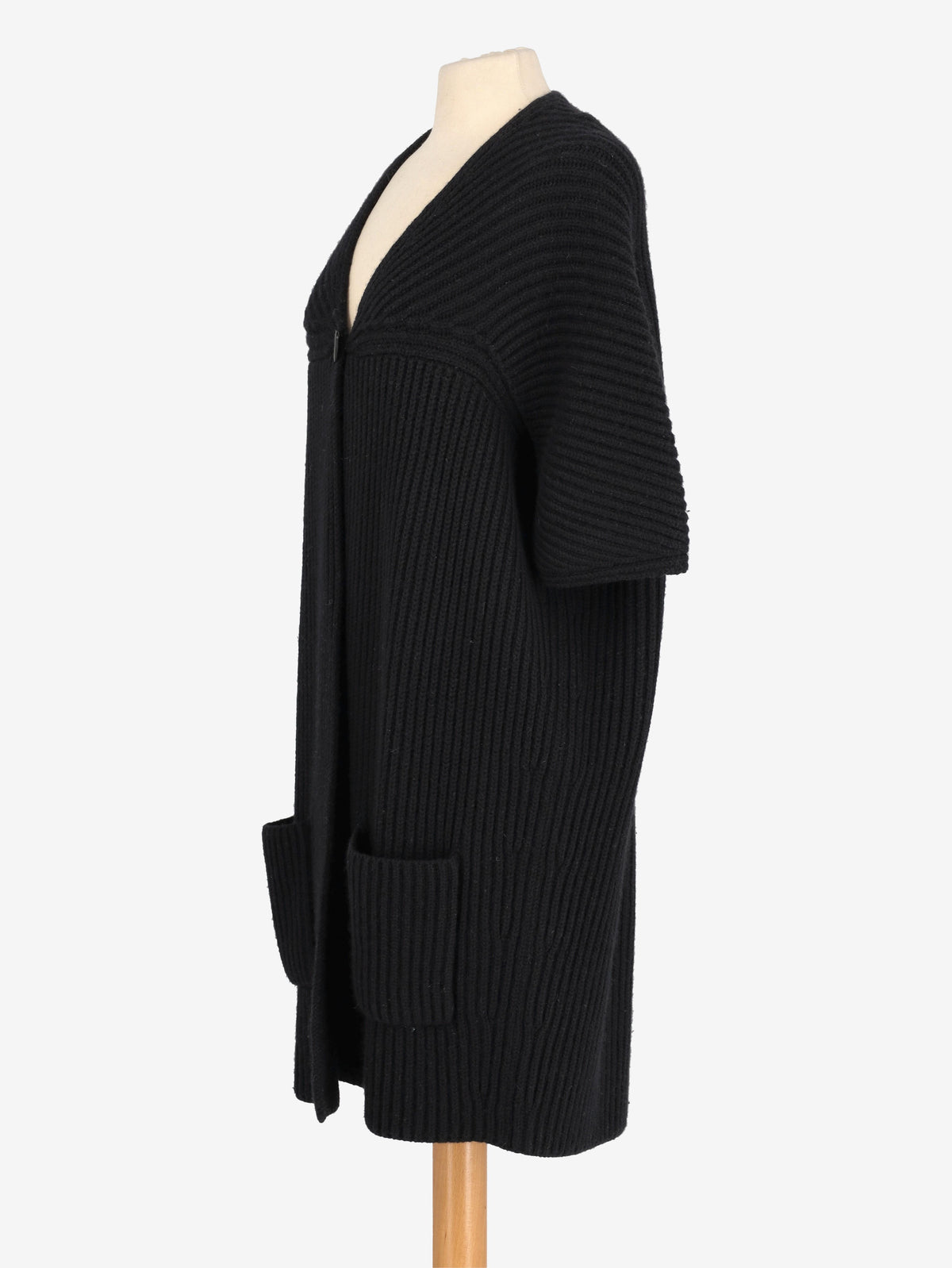 Jil Sander Black Cardigan With Short Sleeves W271125.1  Jil Sander 