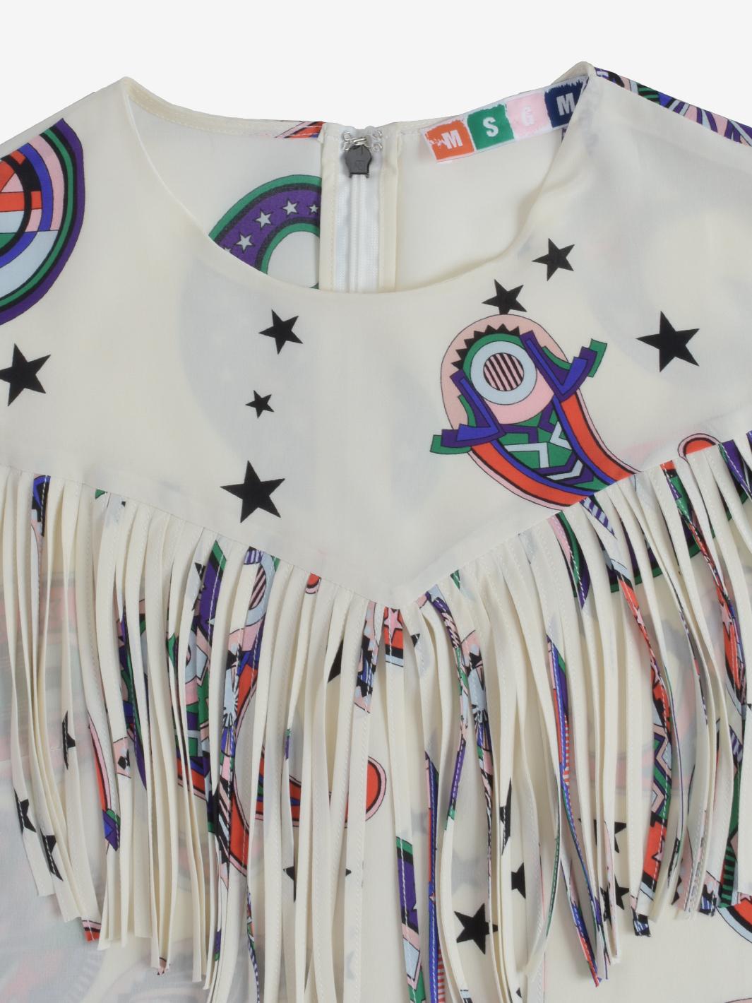 MSGM 流苏图案衬衫