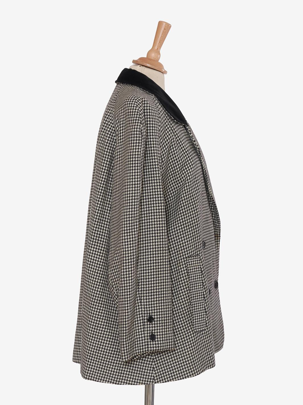 Vintage houndstooth wool jacket