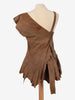 Issey Miyake Brown Suede Set DM10043112  Issey Miyake 