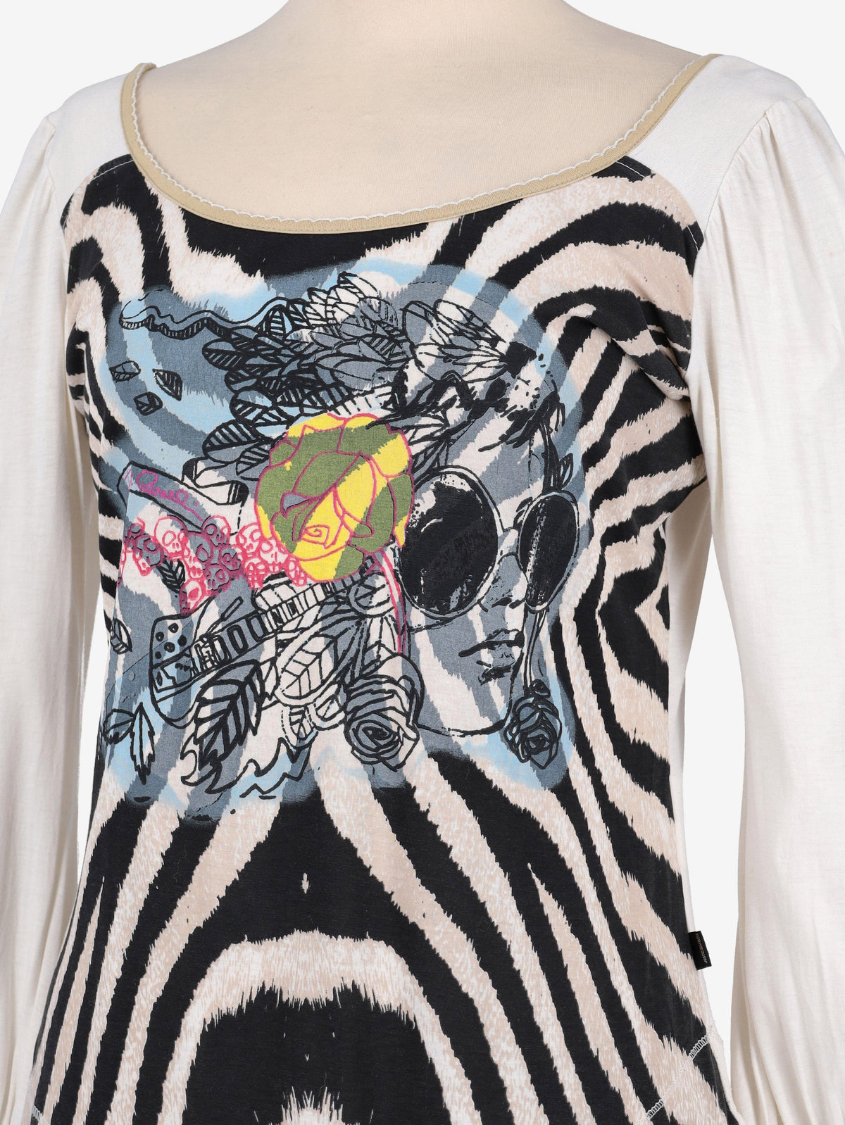 Just Cavalli Zebra Print Shirt W24121253.15  Just Cavalli 