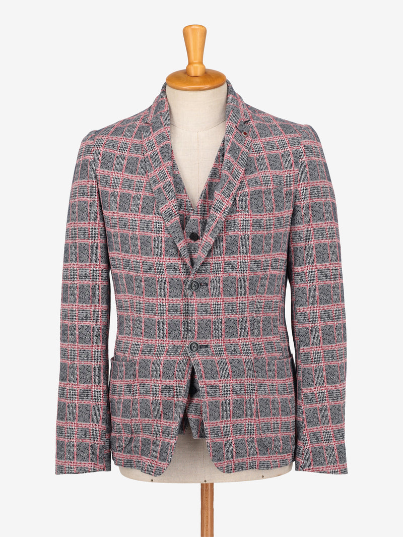 Massimo Rebecchi Checked Blazer With Vest WCV250830.06  Massimo Rebecchi 