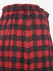 Mila Schön Houndstooth pattern silk skirt and blouse ensemble