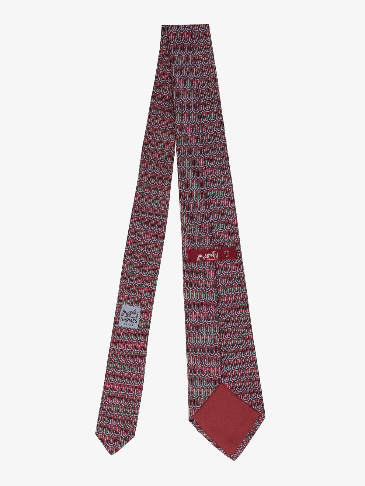 Hermès Horseshoe Print Tie 161225.18  Hermes 