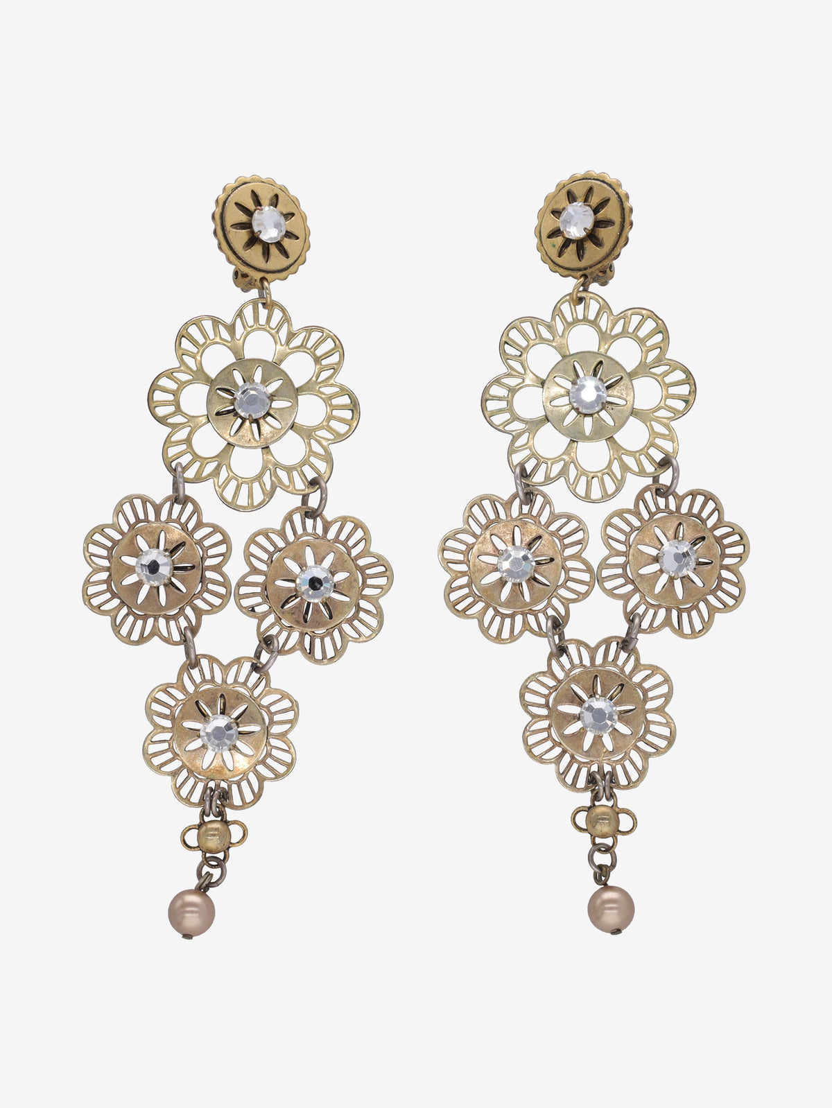 Vintage Pendant Clip-on Earrings WCV041224.147  Vintage 