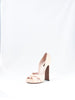 2010 Louis Vuitton sandals in light pink leather with very high heel