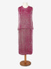 Gianfranco Ferré Fuchsia Beaded Suit WCV041224.153  Gianfranco Ferré 