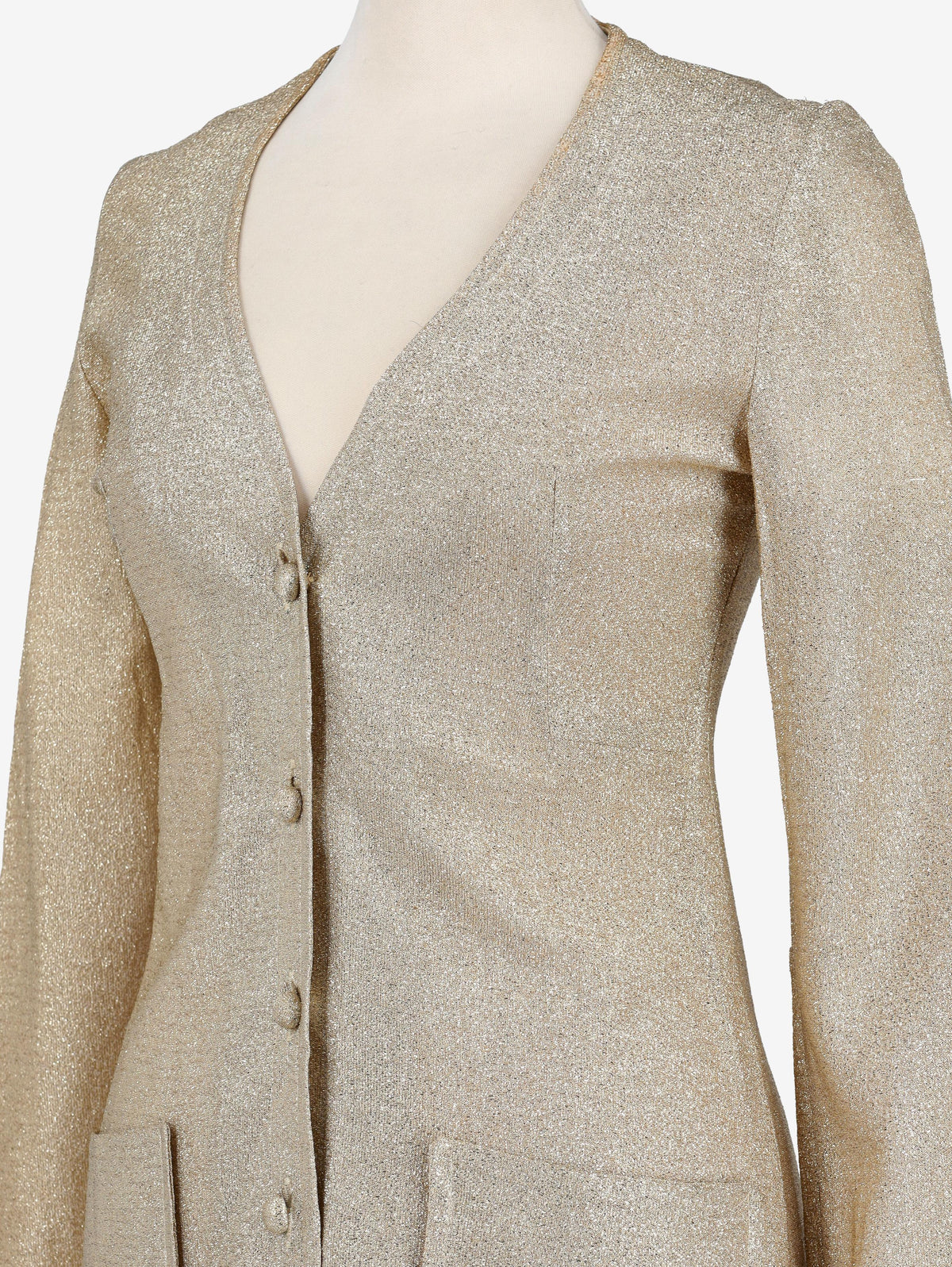 Vintage Gold Lurex Shirt W24121243  Vintage 