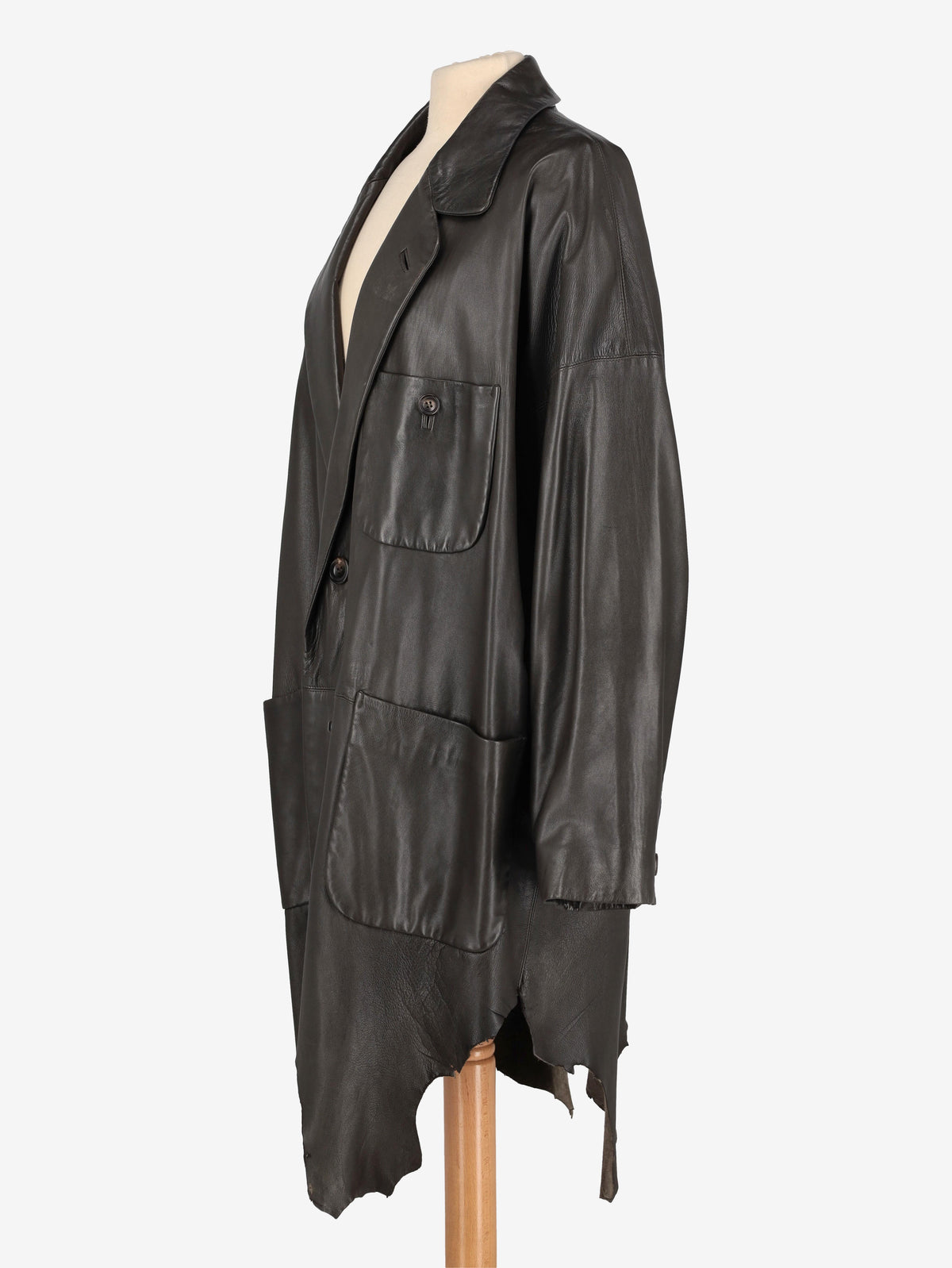 Issey Miyake Leather Coat WCV100437  Issey Miyake 