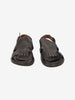 Marni Fringe Fussbett Sandal in Black Leather MU260321.49  Marni 