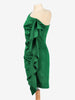 Parosh Green Flounced Dress WCV241224.8  Parosh 