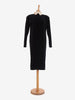 Gianni Versace black velvet dress with satin collar