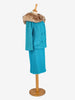 Wool Suit With Fur Collar - 60s AR007  Vintage 