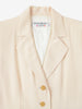 Yves Saint Laurent Cream Coat With Gold Buttons - '80s
