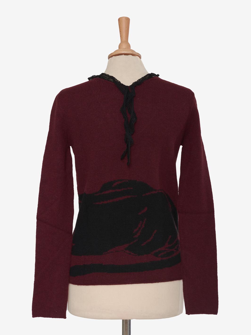 Maglia Krizia in Cashmere Bordeaux