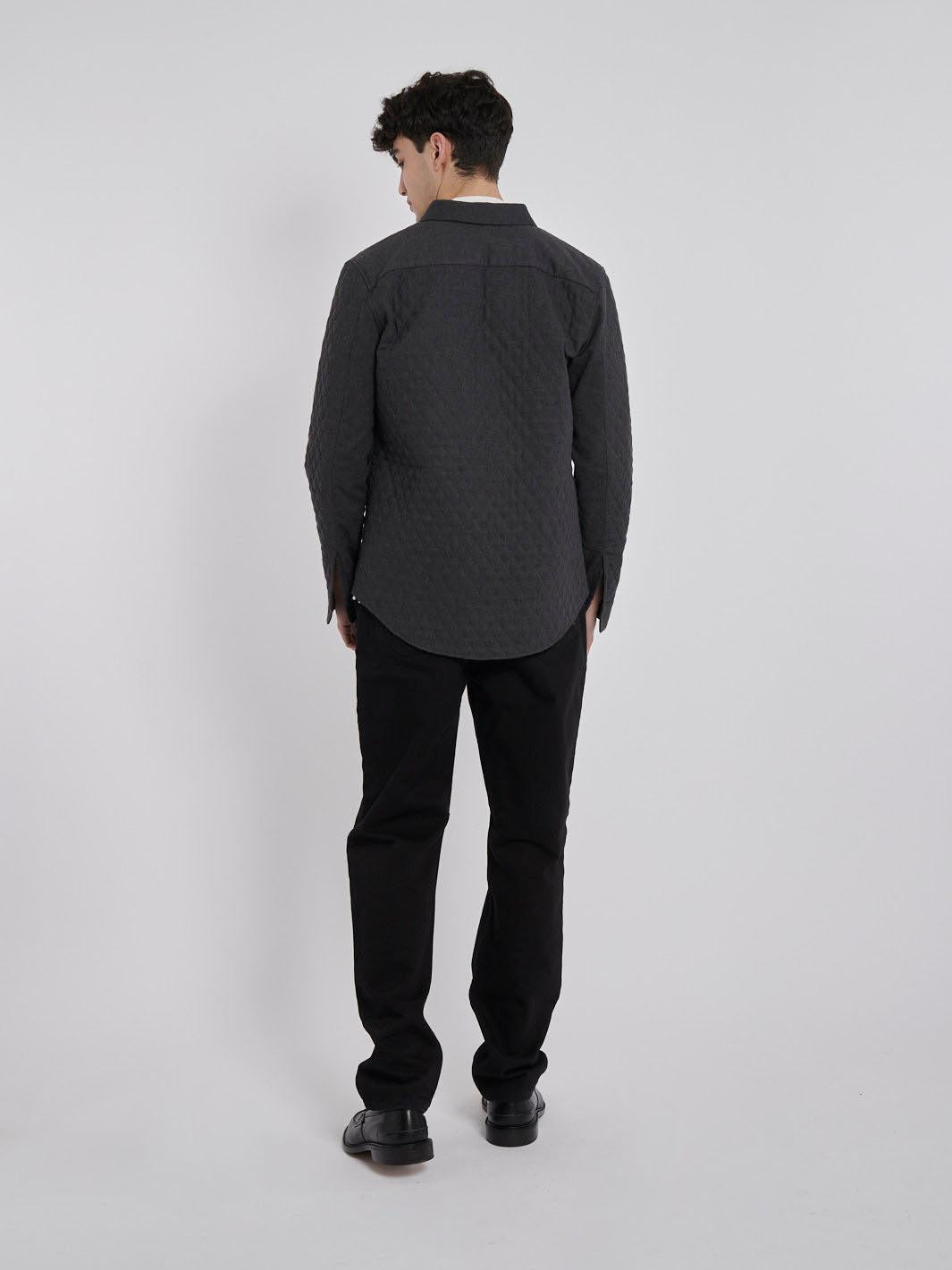 2010 dark grey Cos jacket  in quilted wool blend W22032303  Cos 