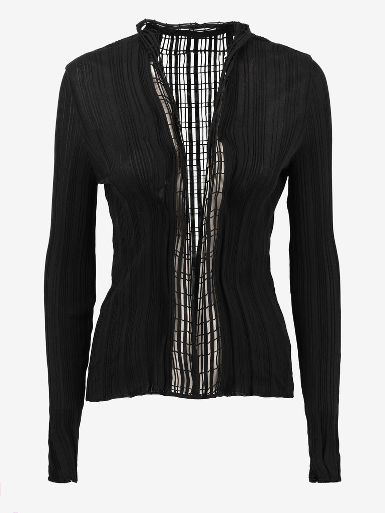 Yves Saint Laurent Cut-out Cardigan