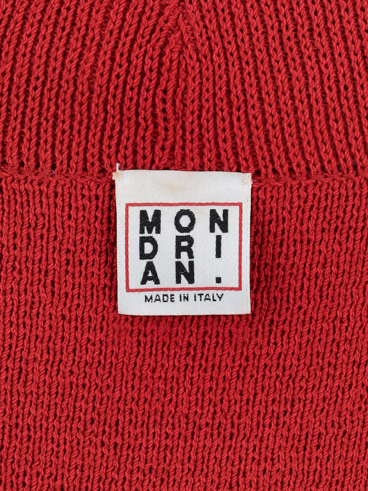 Mondrian Red Cardigan