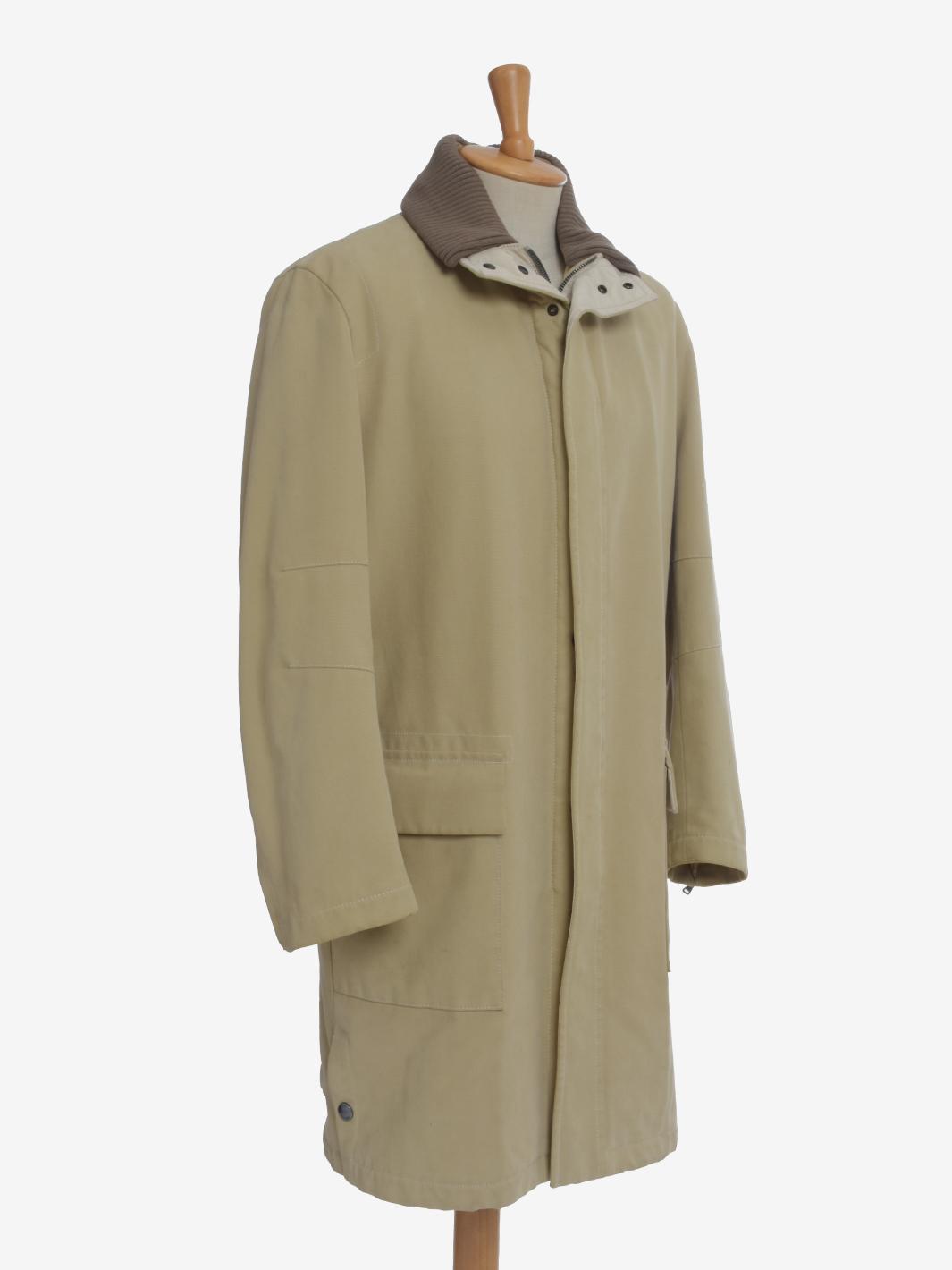 Hugo Boss Beige Coat With Pockets