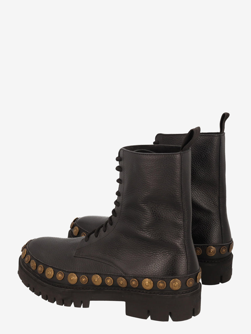 Moschino Studded Leather Boots WCV250821.03  Moschino 