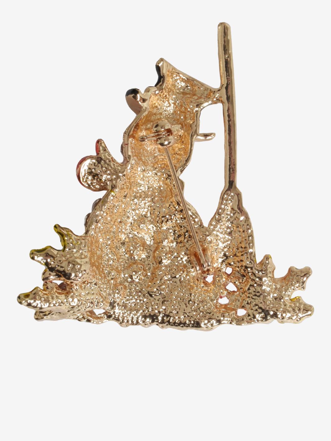 Vintage Snowman Brooch