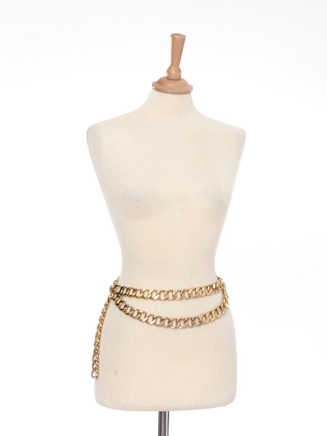 1980s Gianfranco Ferré gold chain belt W22062128  Gianfranco Ferré 