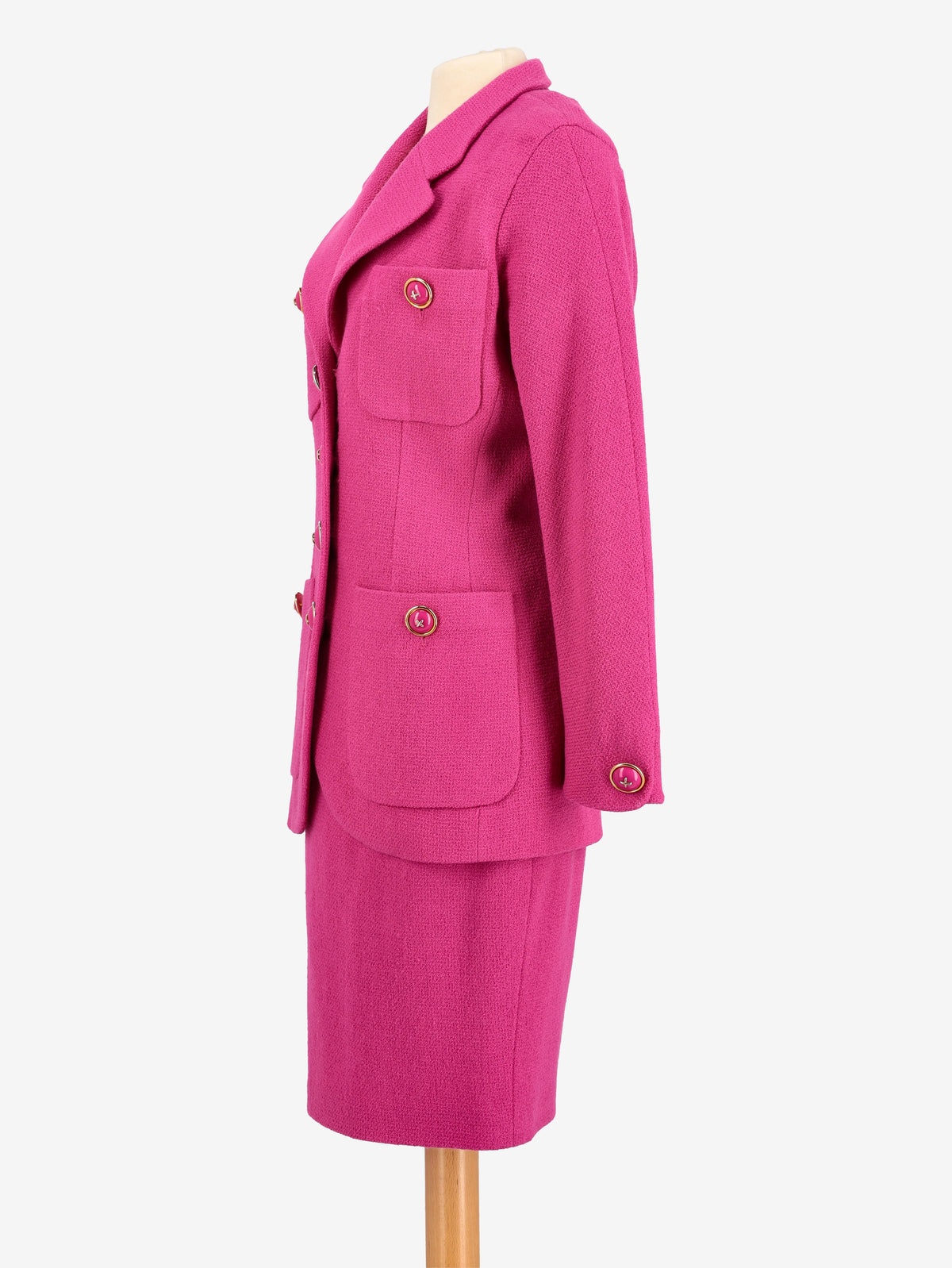 Vinatge Fuchsia Wool Suit WCV23051856  Vintage 