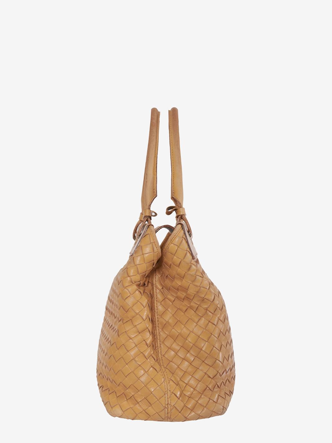 Borsa Bottega Veneta in pelle beige