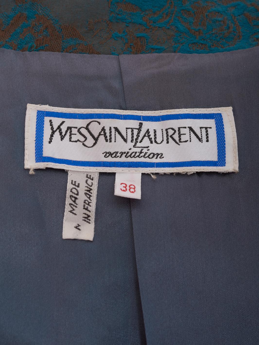 Yves Saint Laurent 锦缎夹克