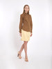 1990s silk cream-coloured skirt with side fastening by Genny BR004512  Genny 