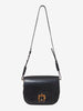Paula Cademartori Black leather shoulder strap