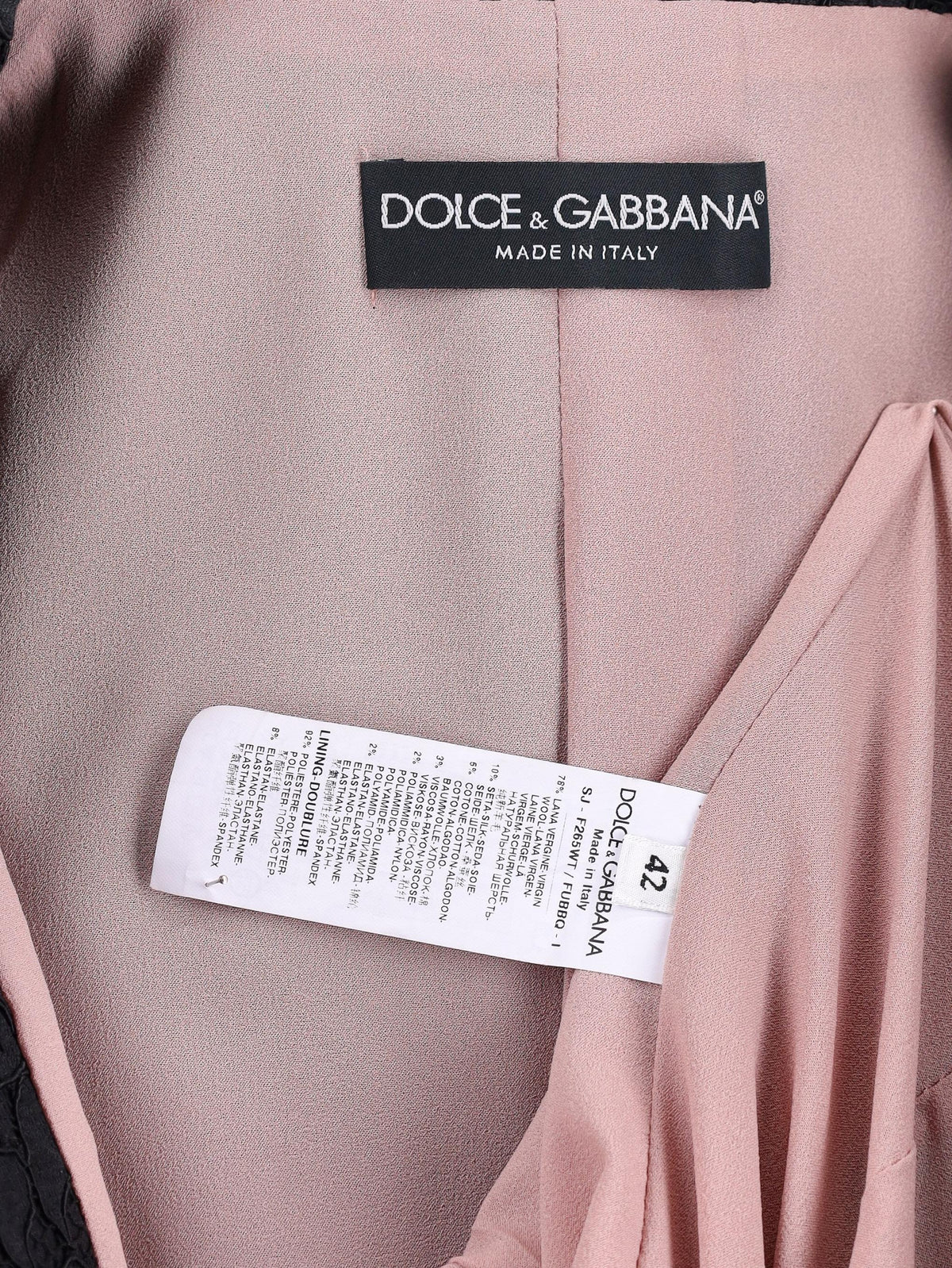Dolce & Gabbana Black Blazer WCV24L09.8  Dolce & Gabbana 