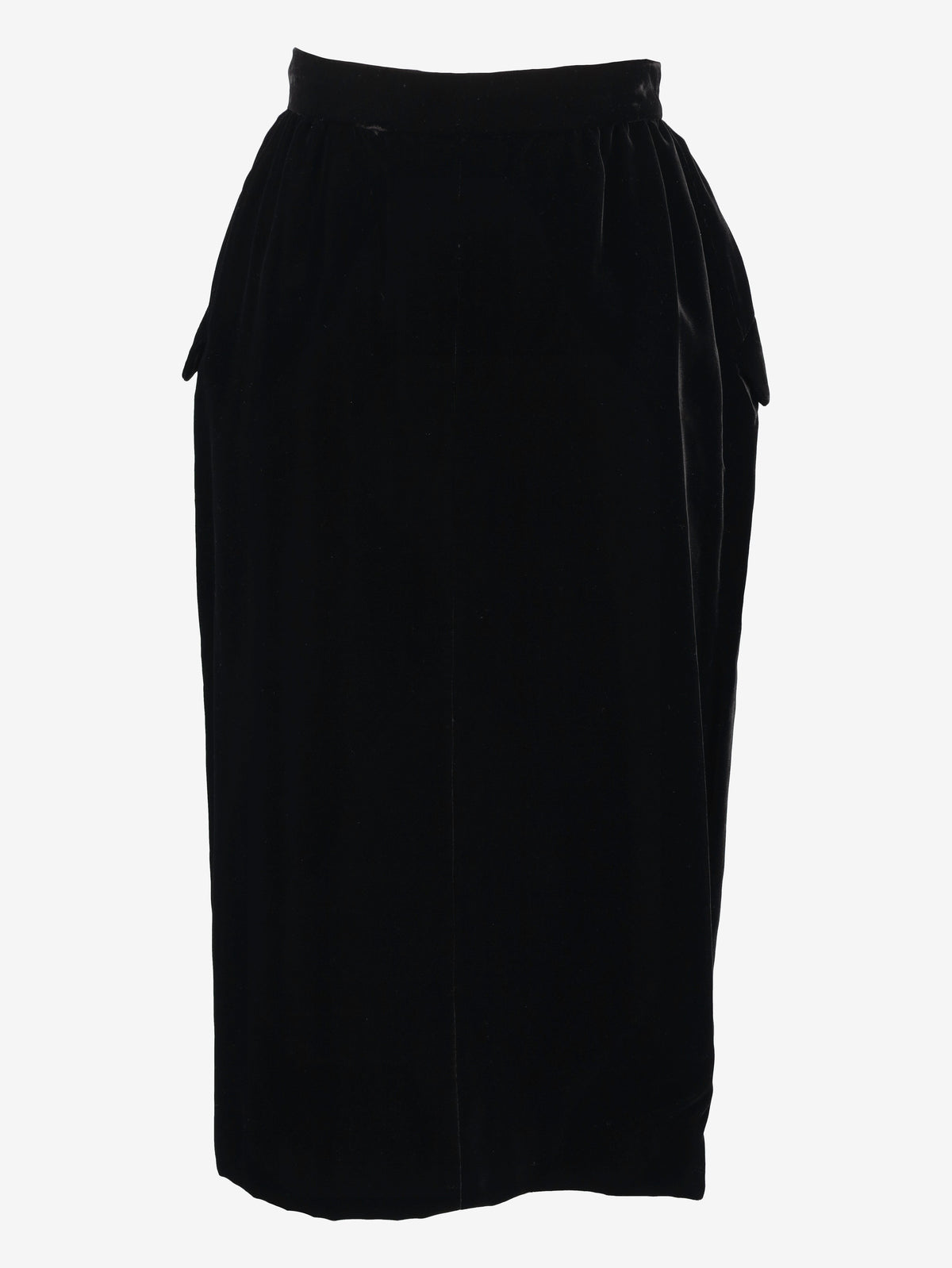 Valentino Boutique Long Velvet Skirt with Jewel Buttons MR260725.157  Valentino 