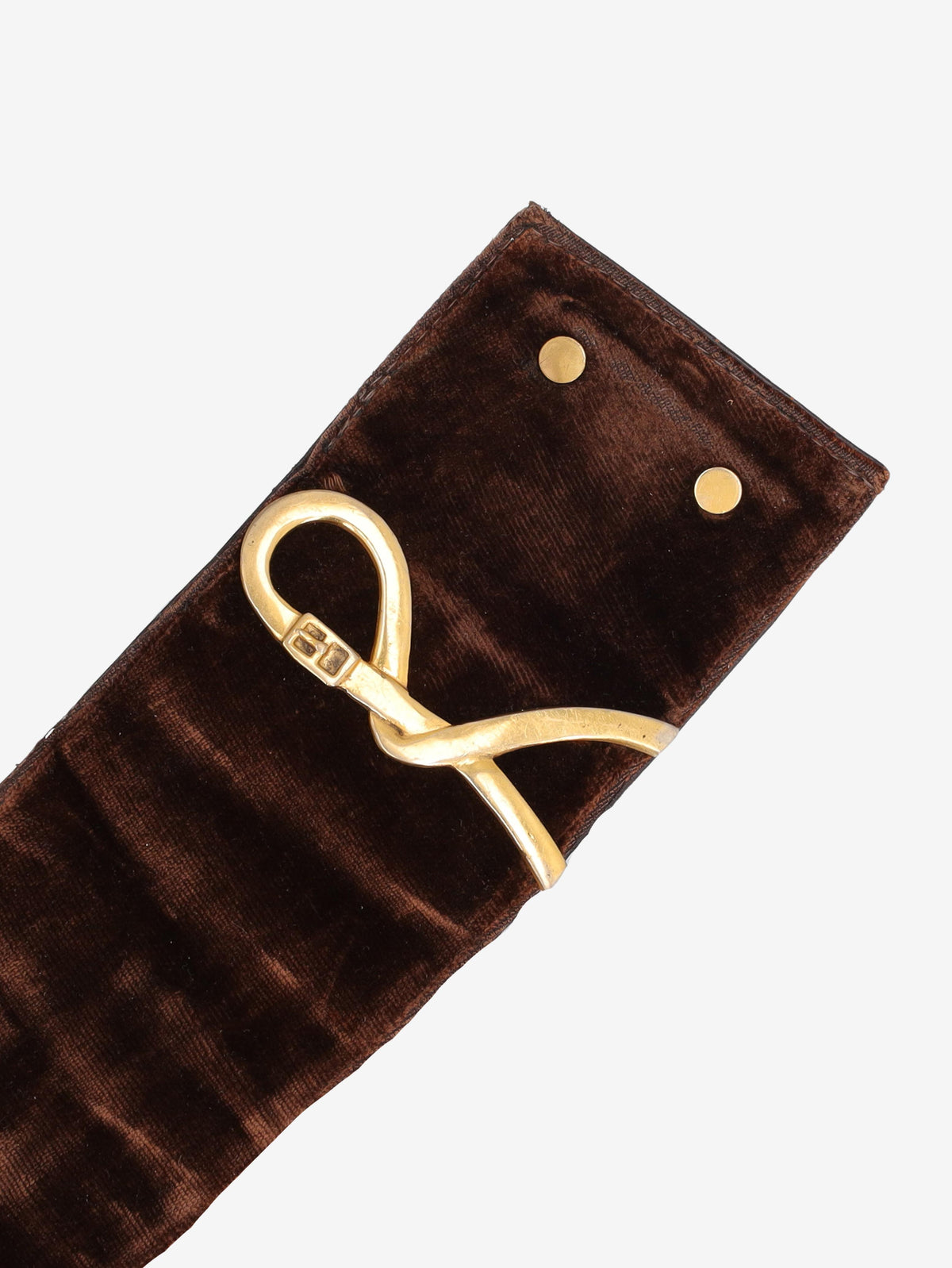 Roberta di Camerino Logo Belt in Leather and Velvet-Effect Fabric W27526.134  Roberta di Camerino 