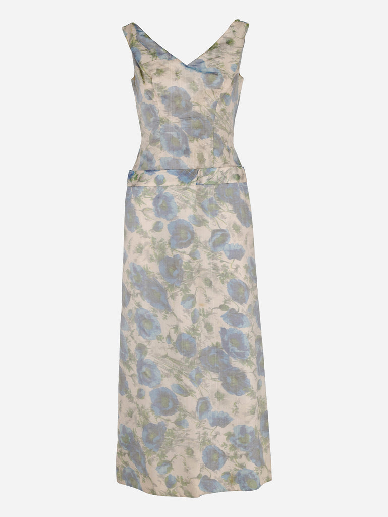 Vintage Flower Patterned Dress - 60s 20082024.9  Vintage 