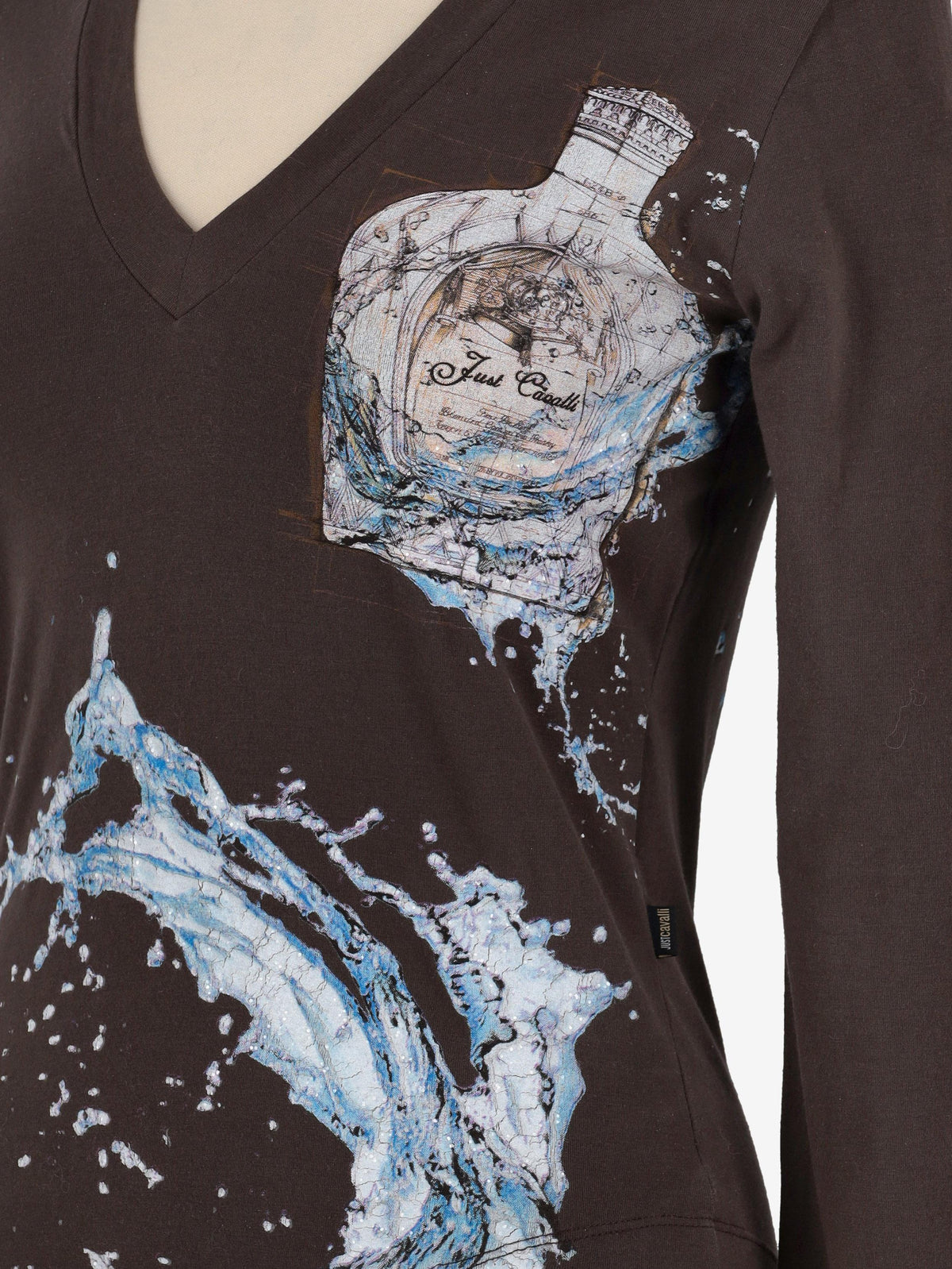 Just Cavalli Wave Print Shirt W24121253.4  Just Cavalli 