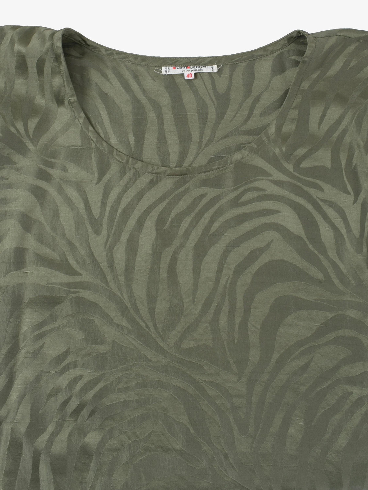 Yves Saint Laurent Zebra Patterned Top WCV23051836  Yves Saint Laurent 