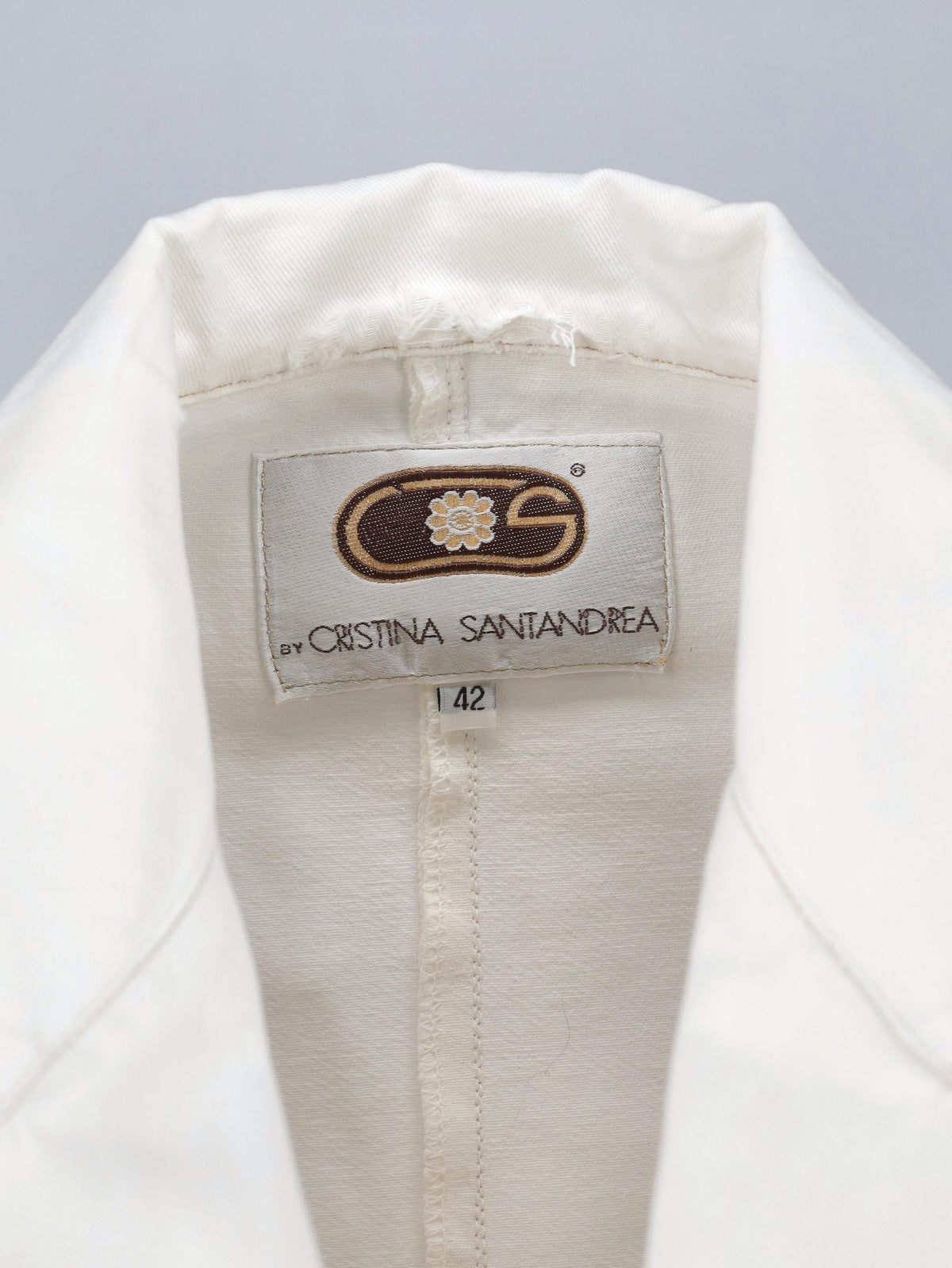 Vintage Lightweight Cotton Blazer with Crest Detail W150626.21  Vintage 