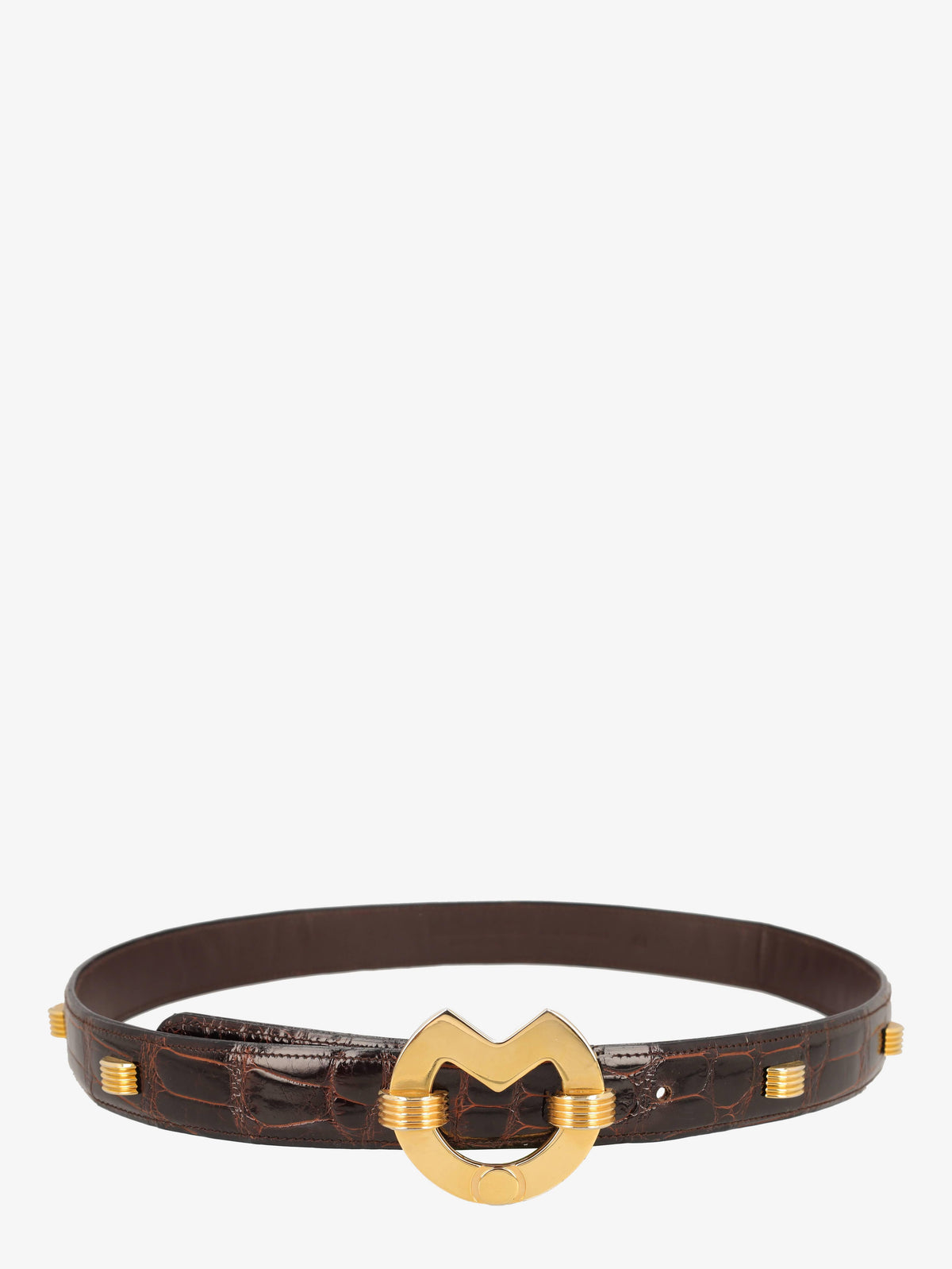 Mila Schön Cat Buckle Crocodile Belt