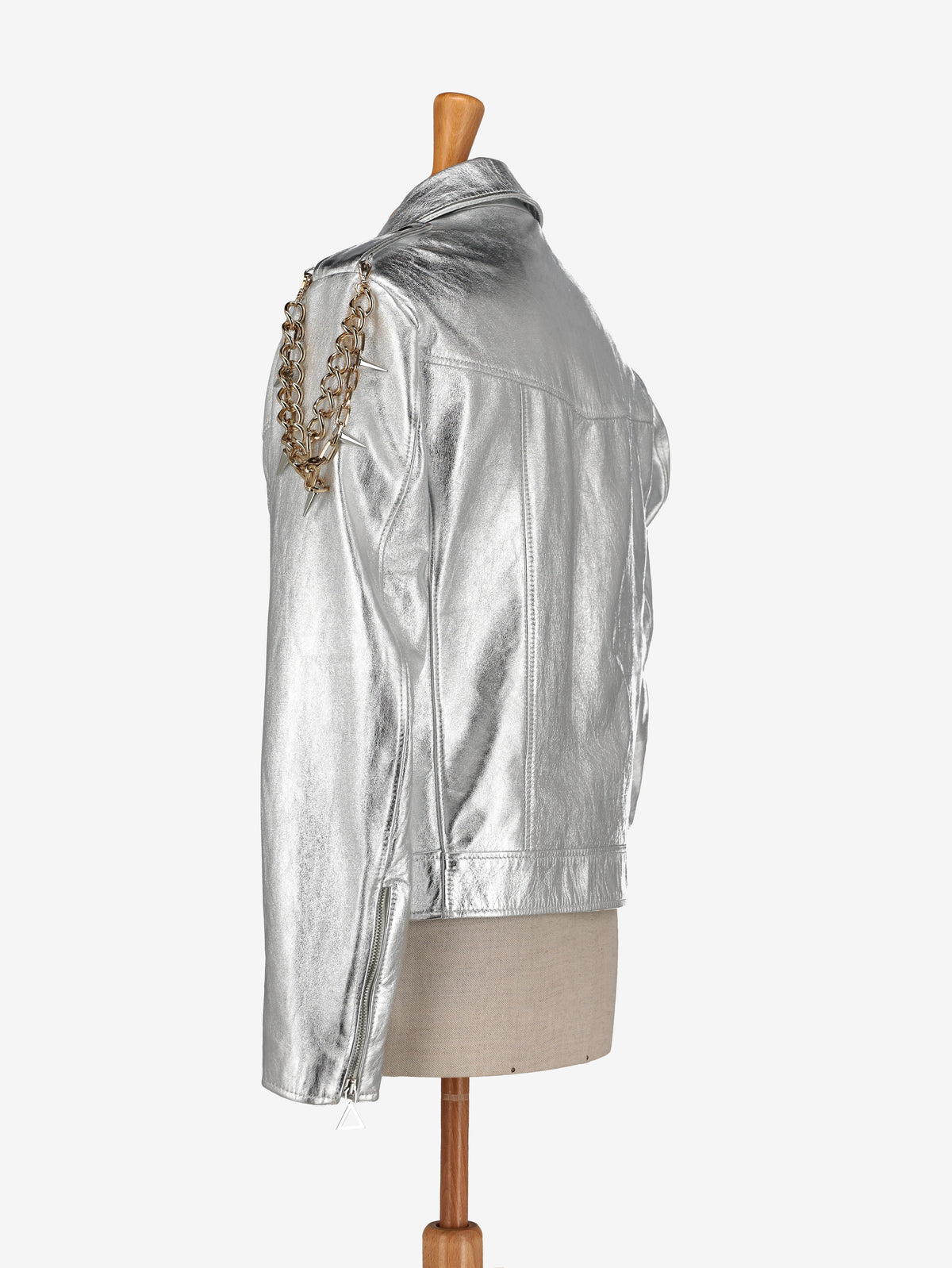 Collini Silver Leather Jacket WCV250886  Collini 