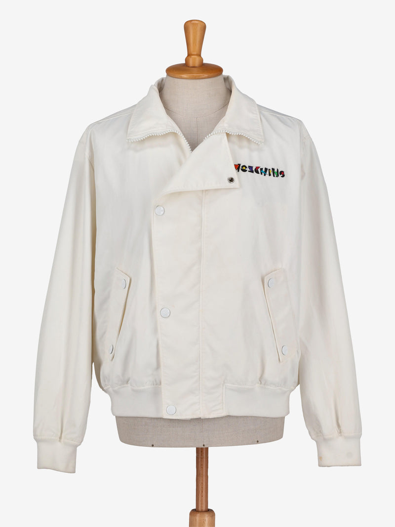 Moschino White Bomber Jacket WCV250848  Moschino 