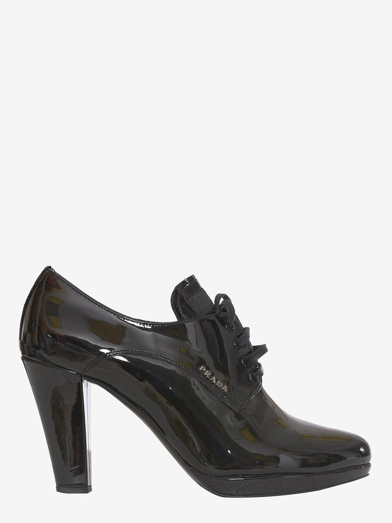 Prada Black patent leather ankle boots