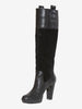 Stivale in pelle nera di Tod's