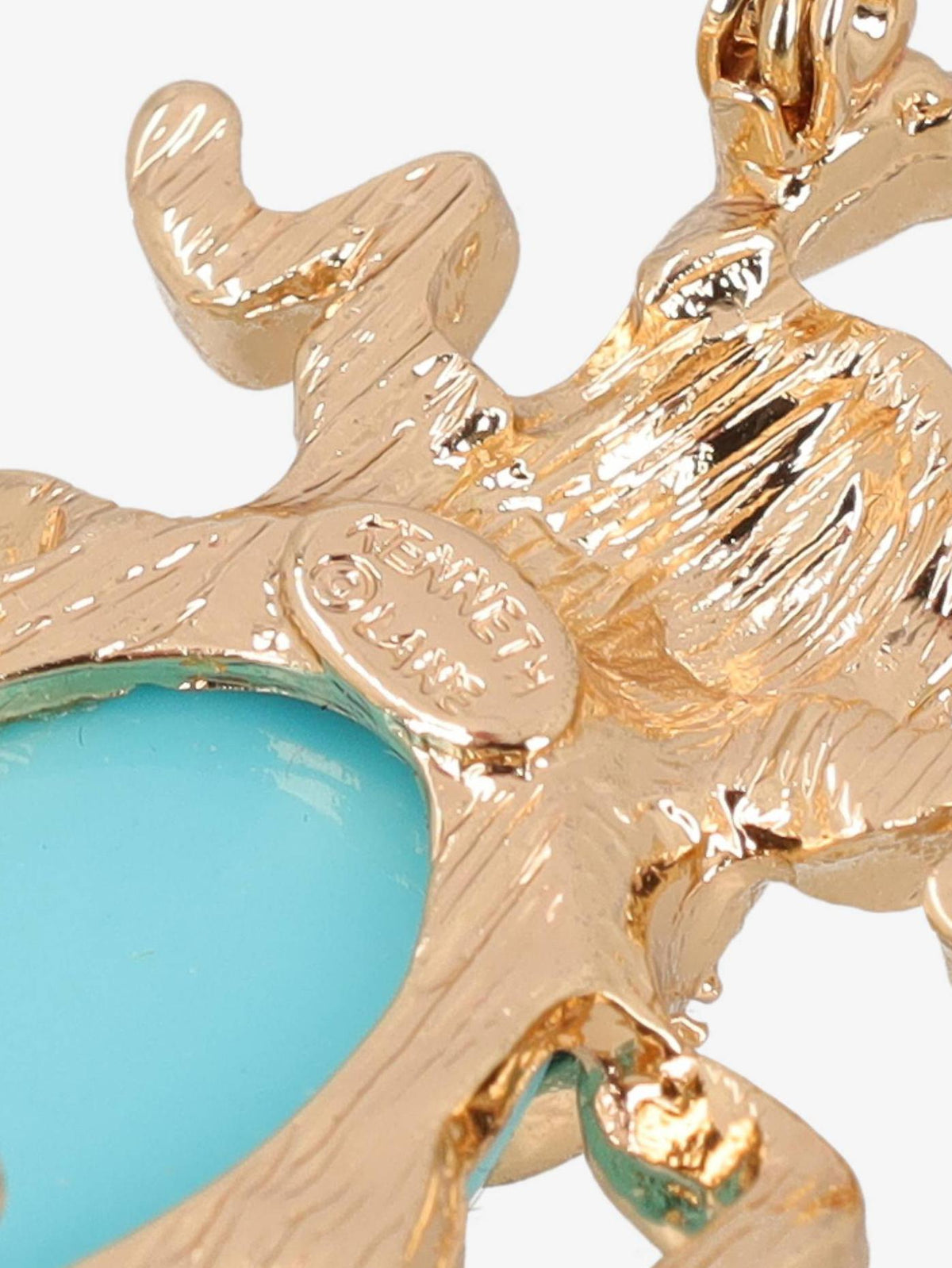 Kenneth Jay Lane Acquamarine Beetle Brooch CVR24.1.138  Kenneth Jay Lane 