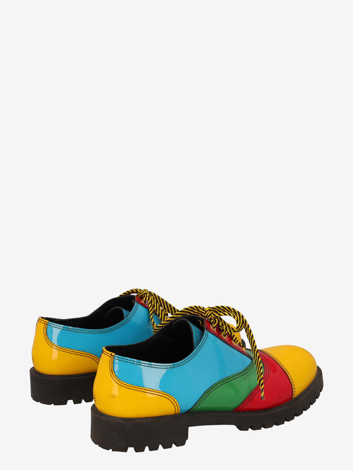 Moschino Patchwork Patent Leather Derby Shoes WCV250819.12  Moschino 